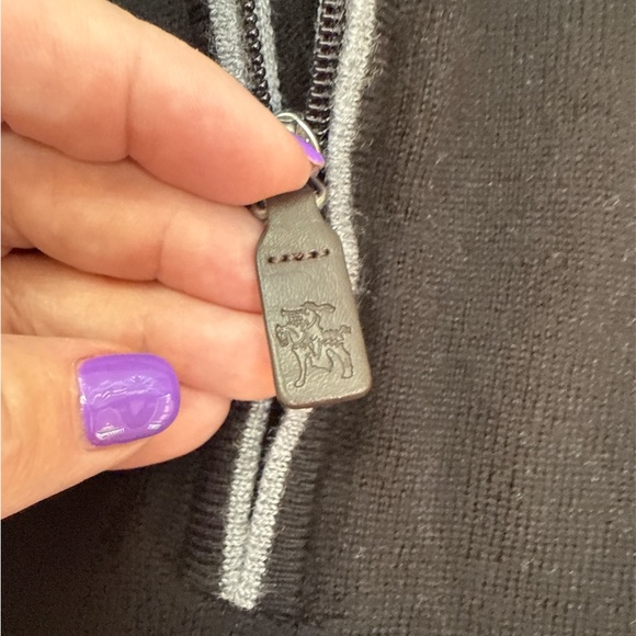 Merino Wool, Men’s Hart Schaffner Marx, size 4X Black & Gray 1/4 zip Sweater big - Picture 7 of 11